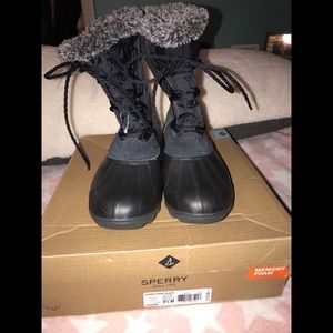Sperry Syren Strait Black Snow Boots